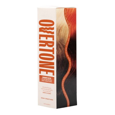 Overtone Ginger Glow Daily Conditioner- Semi-Permanent Copper 4.5 oz - New - Osadia Concept Store