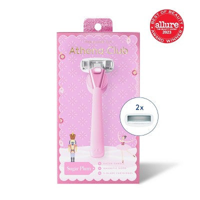 Athena Club 5-Blade Women's Sugar Plum Razor Kit - New