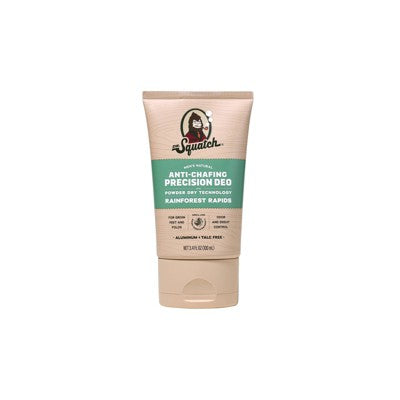 DR. SQUATCH Men's Natural Solid Deodorant Anti-Chafing Precision Rainforest Rapids 3.4 fl oz - Imperfect Container