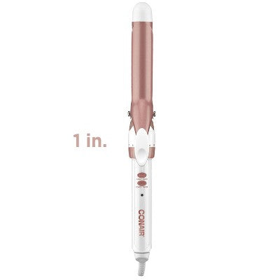 Conair Double Ceramic Rose Gold Curling Iron 1" - Imperfect Box