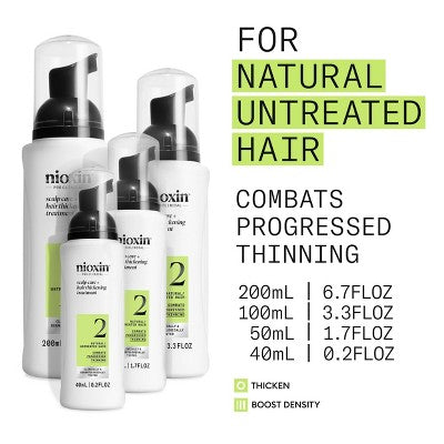 Nioxin System 2 Hair Treatment 3.3 fl oz - New