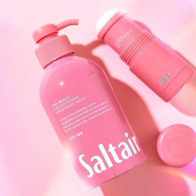 Saltair Pink Beach Serum Body Wash Coconut Scent 17 fl oz - Imperfect Container