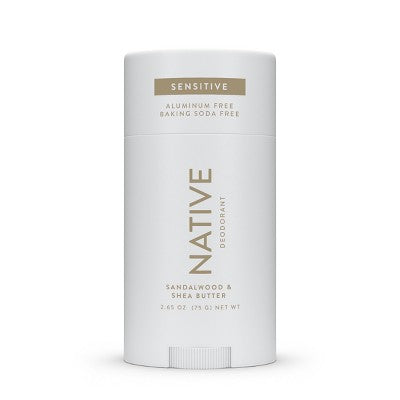 Native Sensitive Solid Deodorant for Men & Women Sandalwood & Shea 2.65oz - New