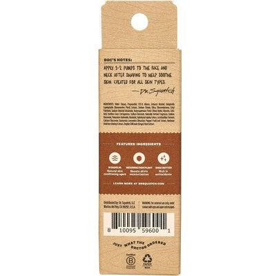 DR. SQUATCH Men's Natural Soothing Post Shave Wood Barrel Bourbon 2.5 fl oz - Missing Box