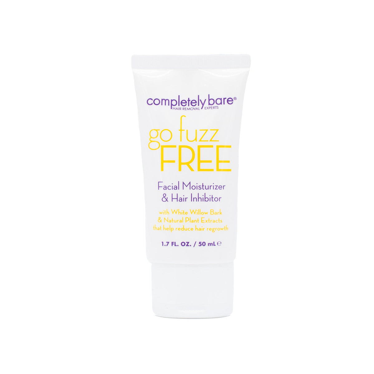 Completely Bare Go Fuzz Free Facial Moisturizer & Hair Inhibitor 1.7oz - New