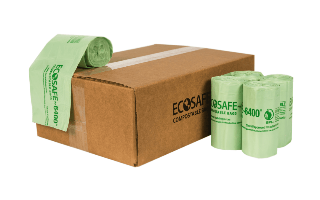 EcoSafe 7 Gallon Compostable Bag Liners - 18 x 25" (4-Roll Pack, QTY:48) - Osadia Concept Store