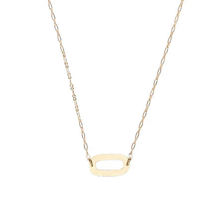Hammered Circle Necklace