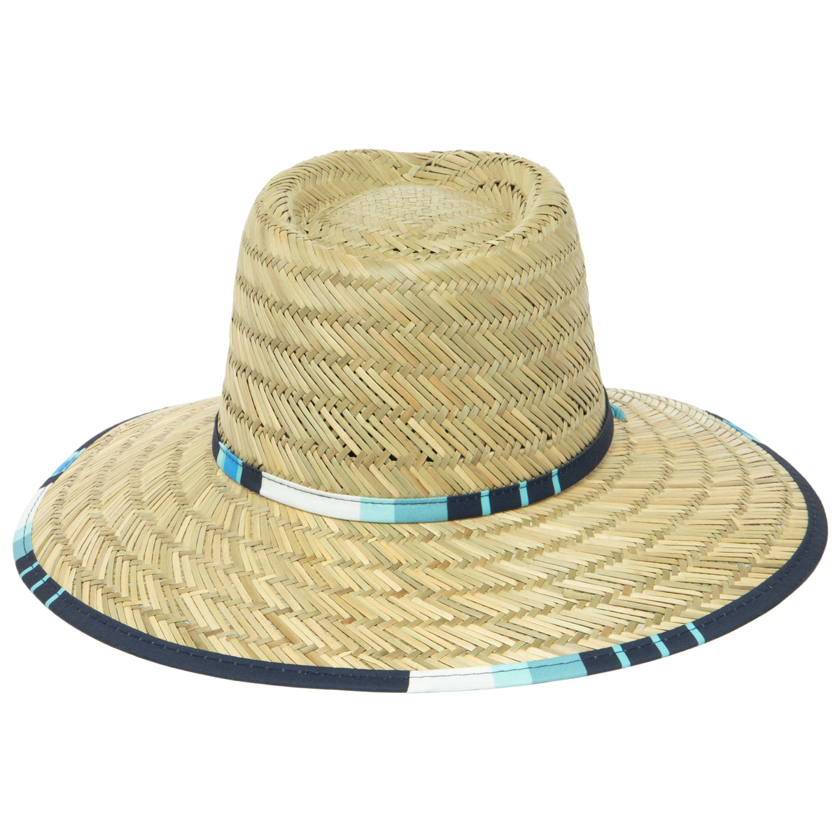 Tubular- Lifeguard Hat with Navy Striped Under Brim Print by Hang Ten