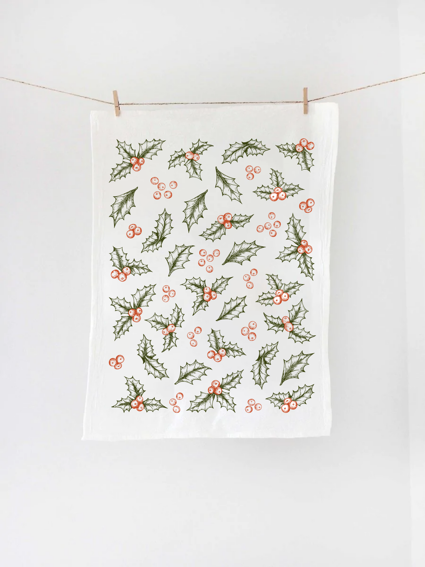 Holly Tea Towel