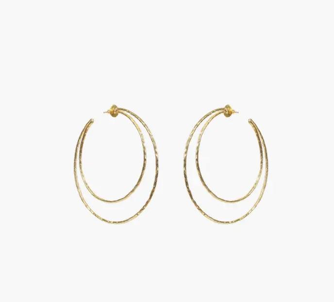 Royale Oversized Gold Hoop Earrings