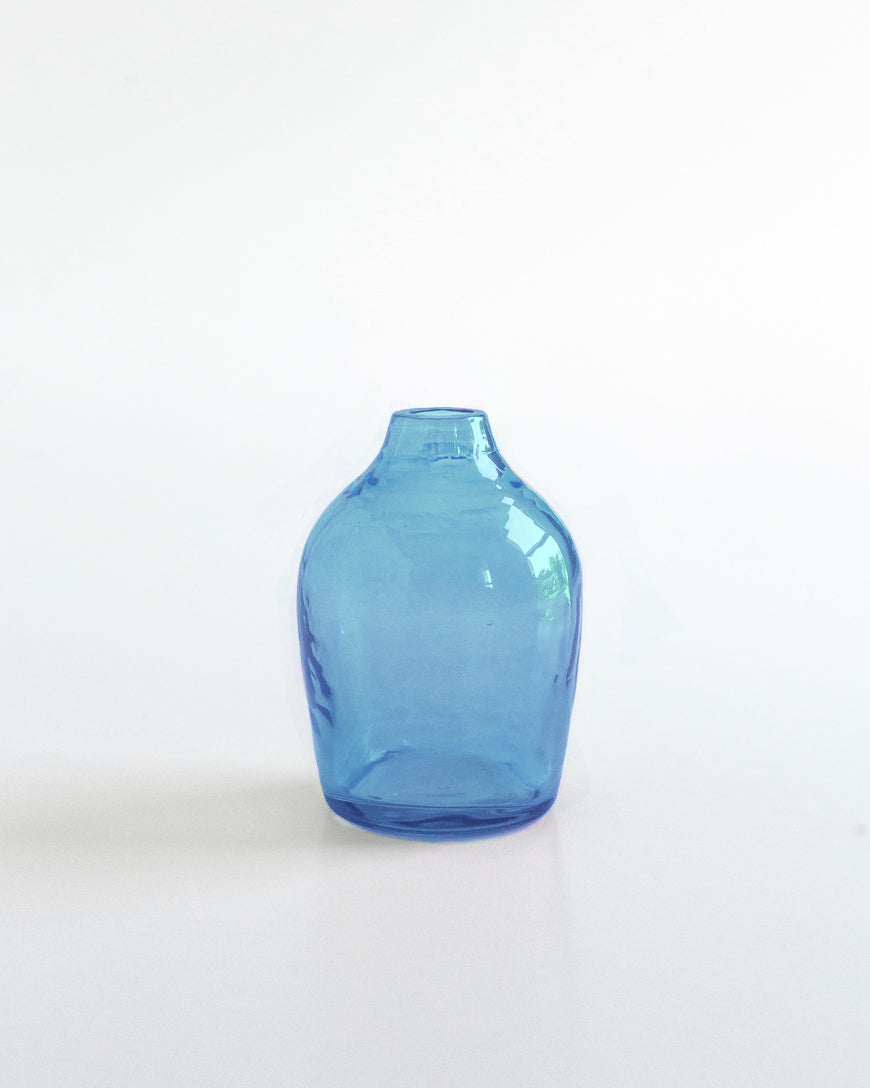 Haley Handblown Hammered Bud Vase