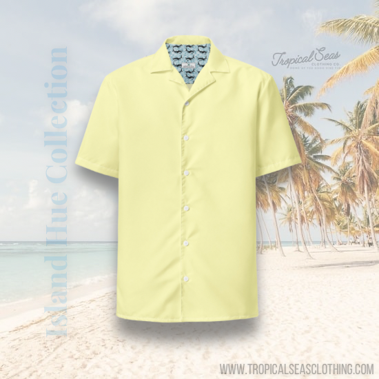 Labelless Butter Yellow Button Down Camp Shirt