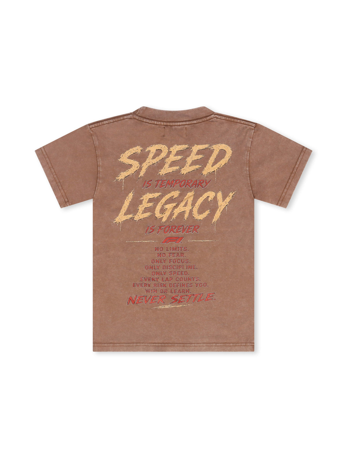 Disaster Kids Fast or Last Tee - Brown