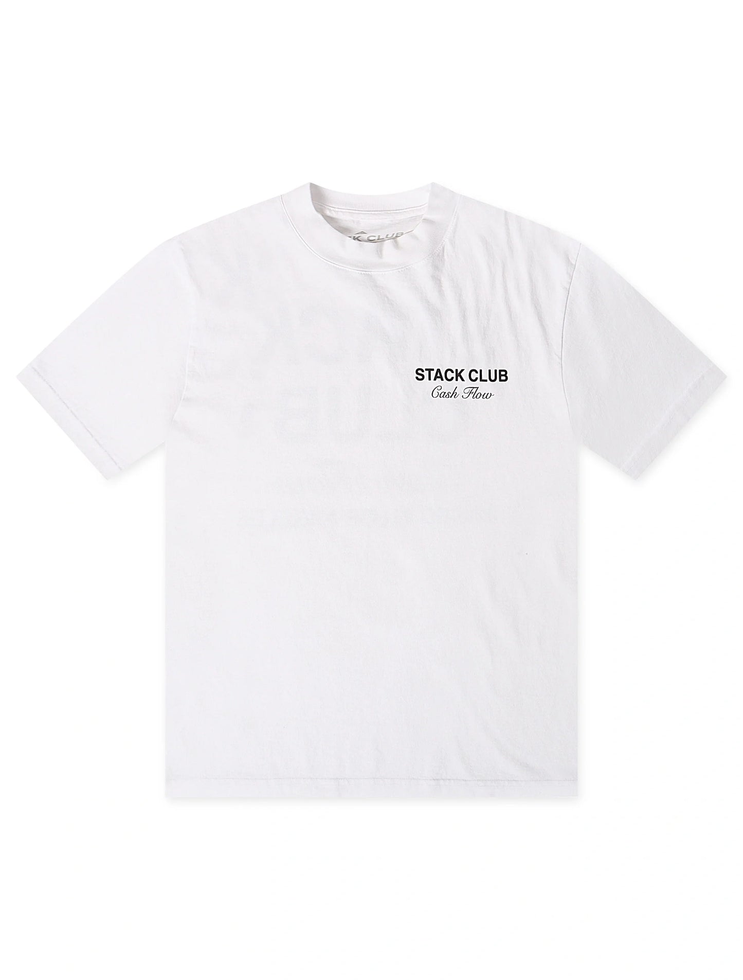 Stack Club Cash Flow Heavyweight Tee - White/Black