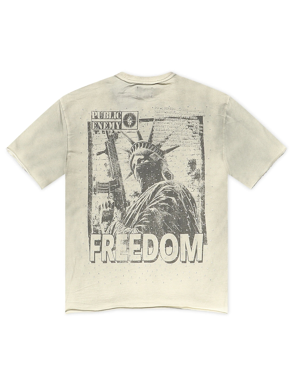 YRBZ Arms Cropped Tee - Cream