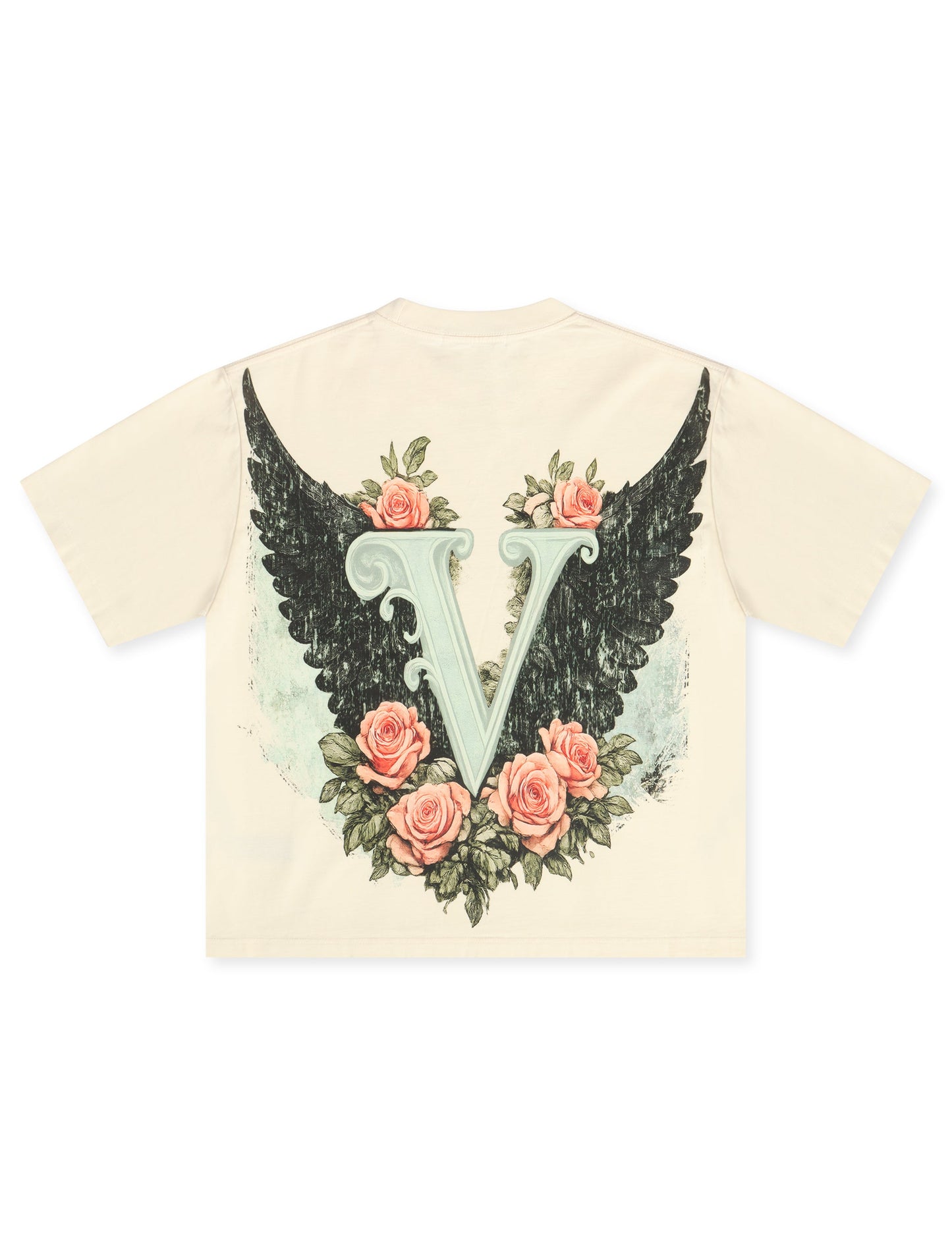 Vtilted Blossom Tee - Cream