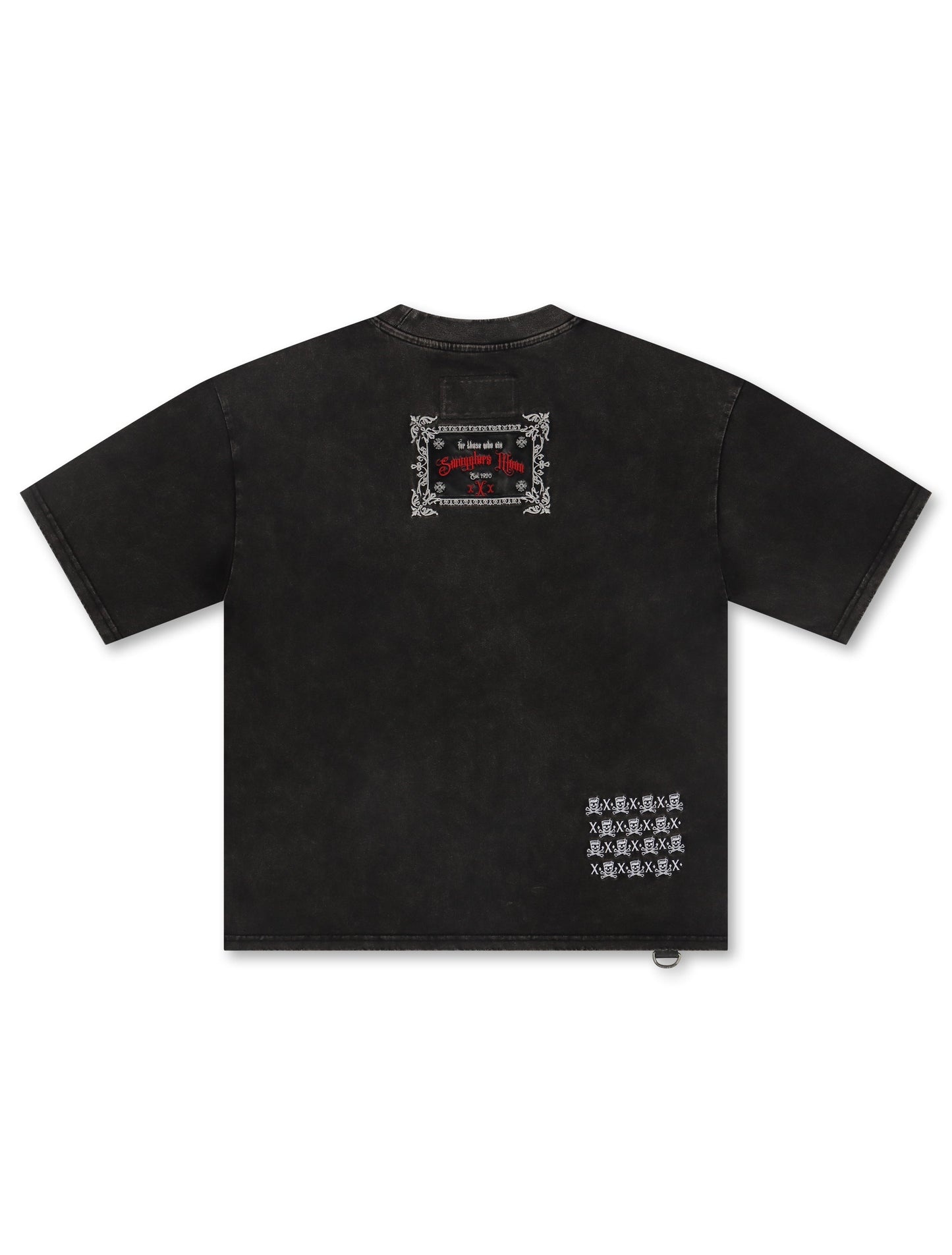 Smugglers Moon Chain Detail Knit Top - Black Acid