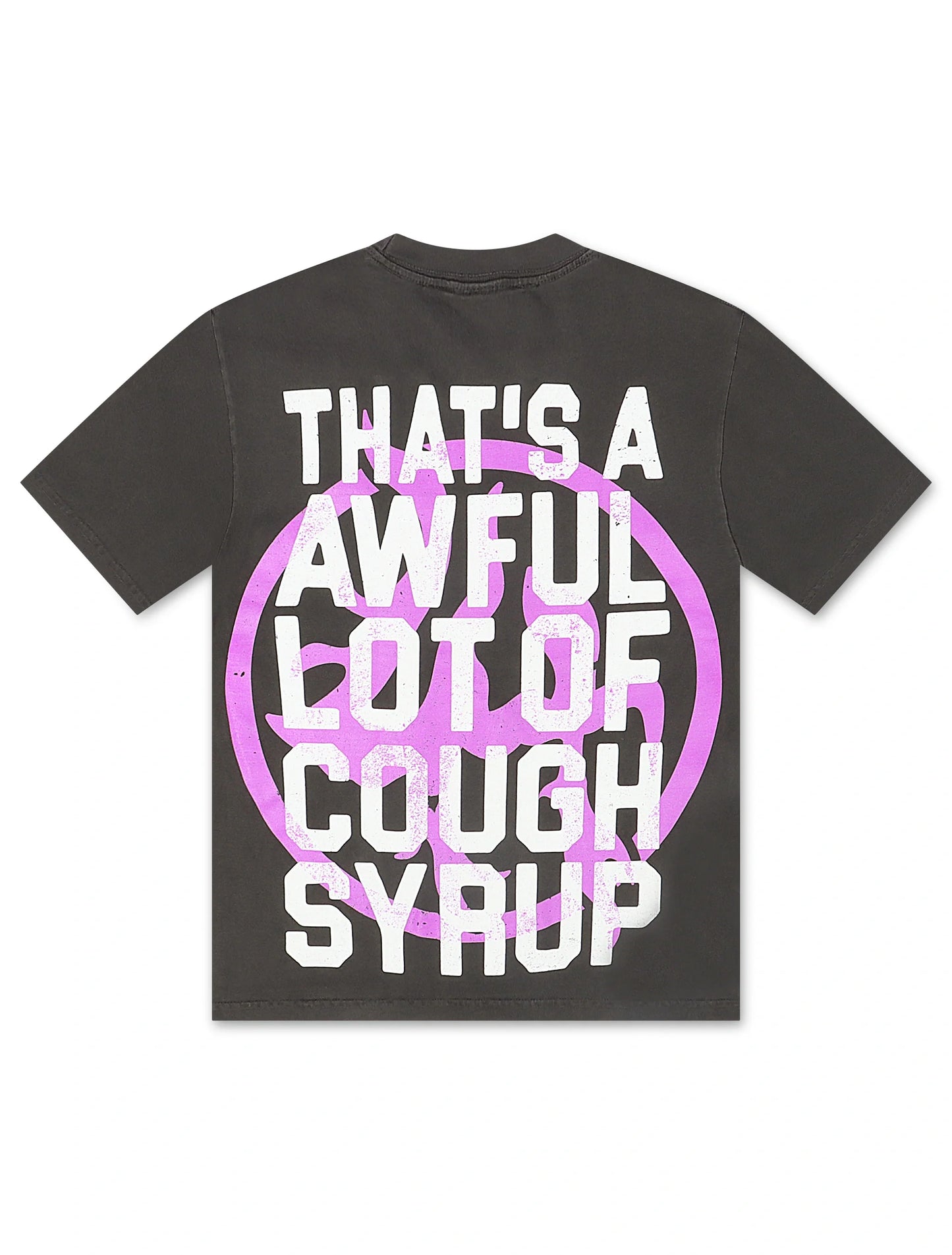 Lost Hills x ALOCS Cough Syrup Tee - Charcoal/Purple