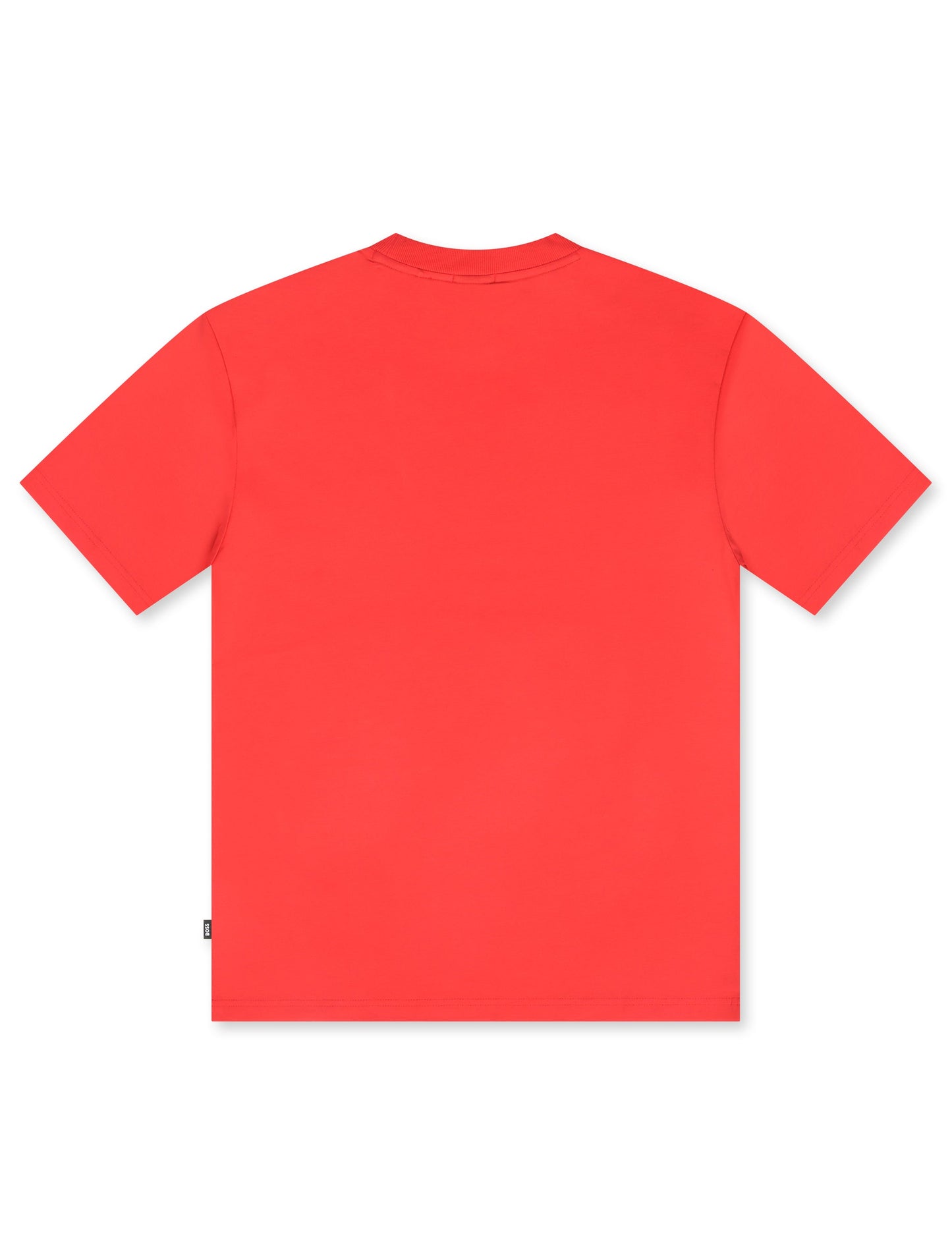 Boss Green Contrast Logo Tee - Open Red