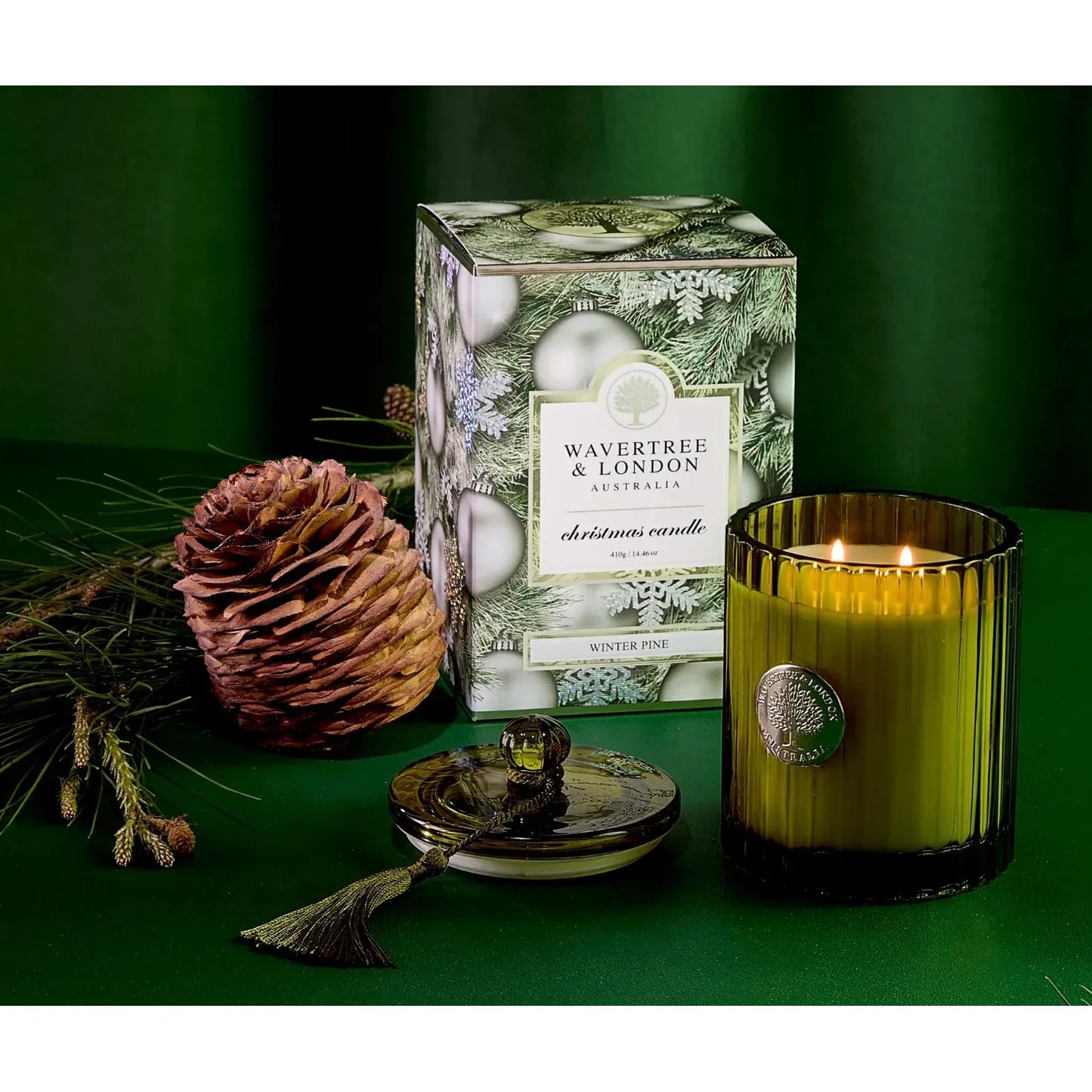 Wavertree & London Winter Pine Christmas Scented Candle