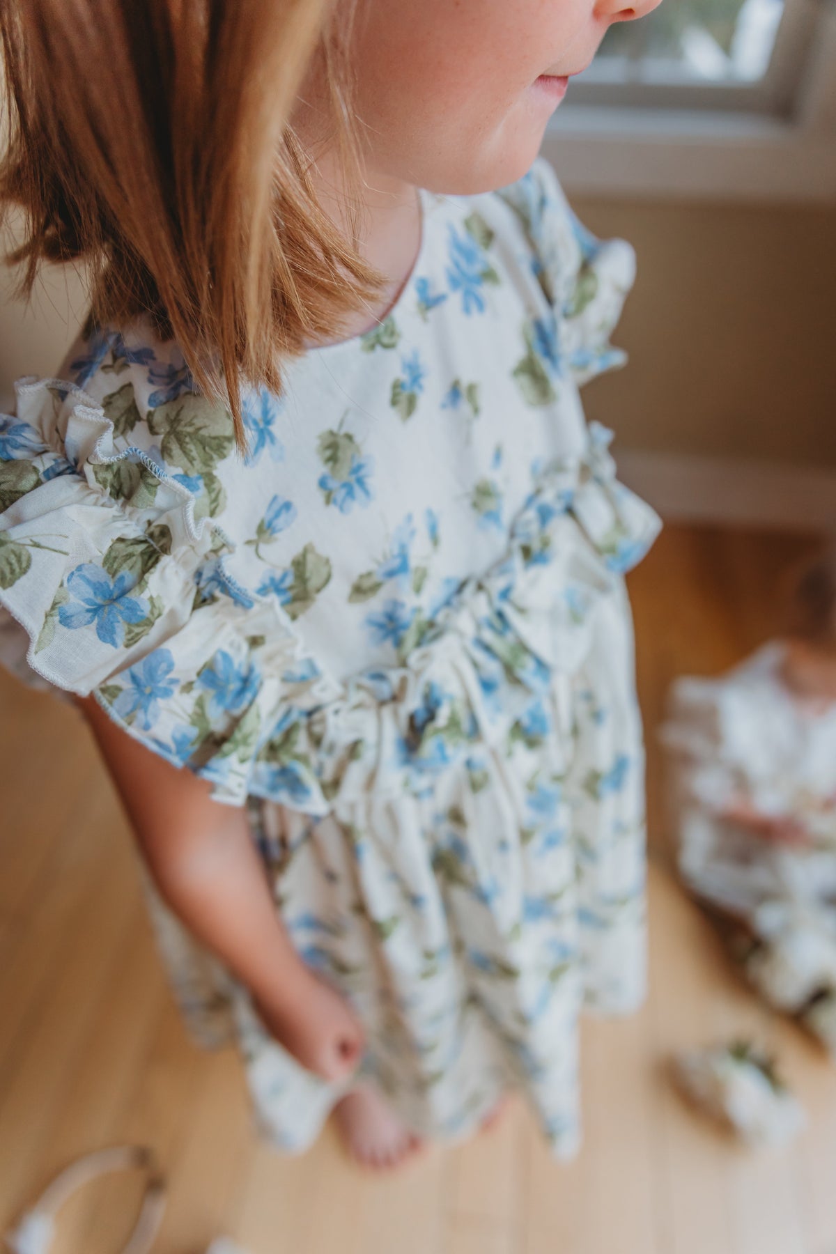 Neomi Dress-Fleurs bleues - Osadia Concept Store