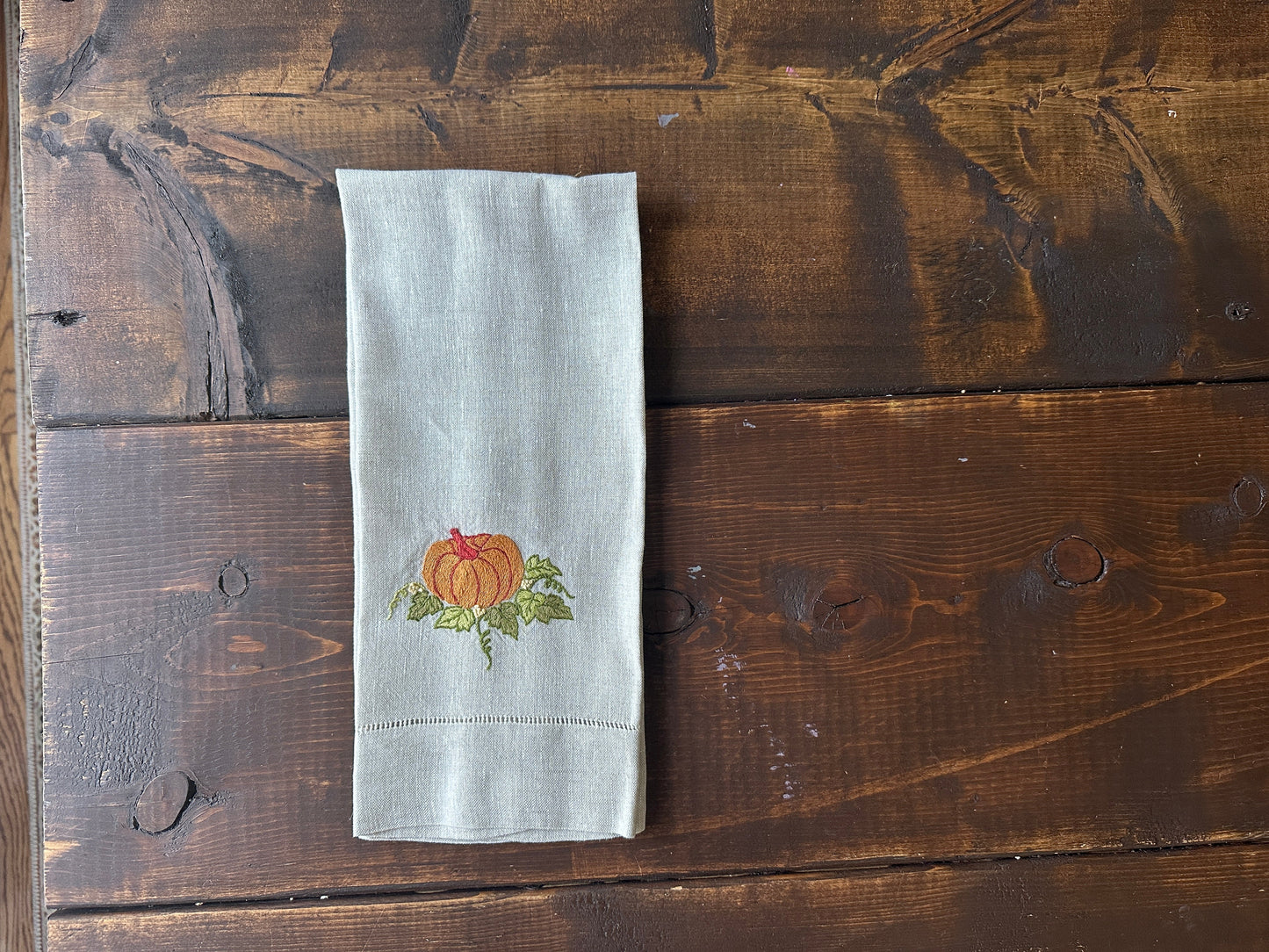 Fall Pumpkins Tea Towels