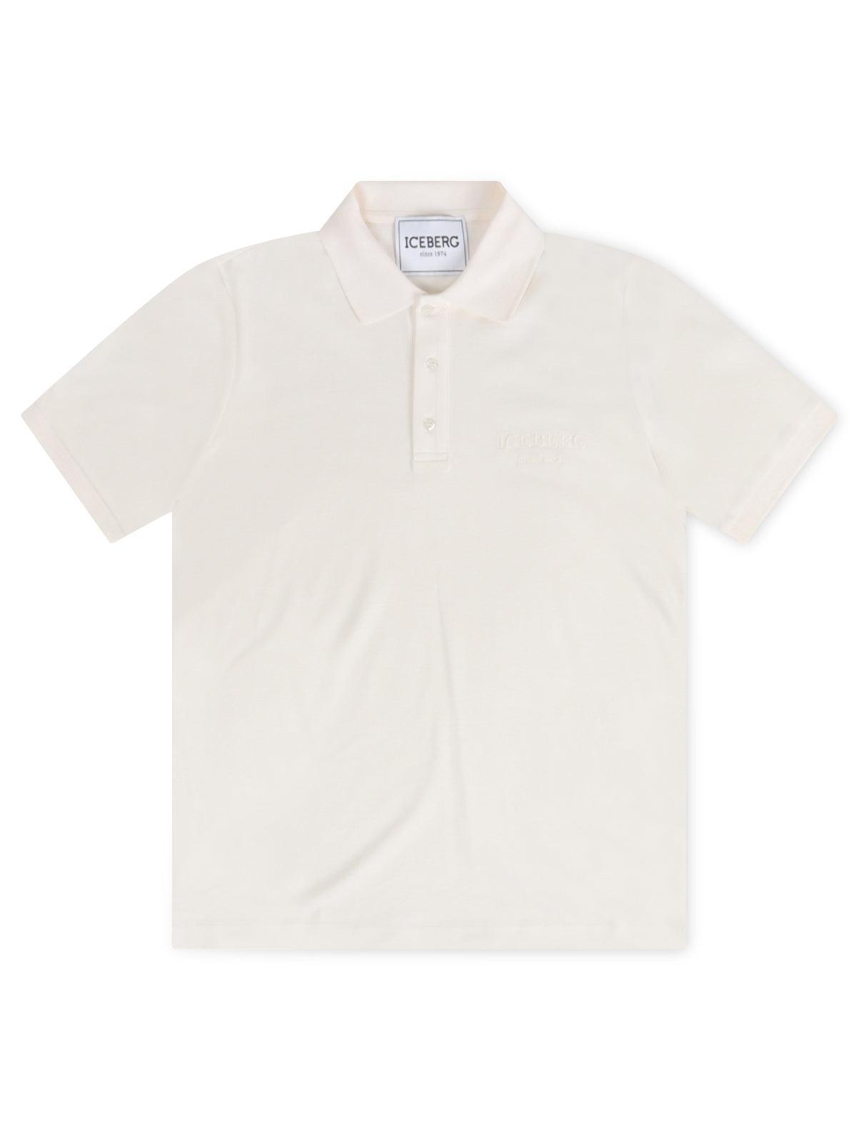 Iceberg Logo Polo - Cream
