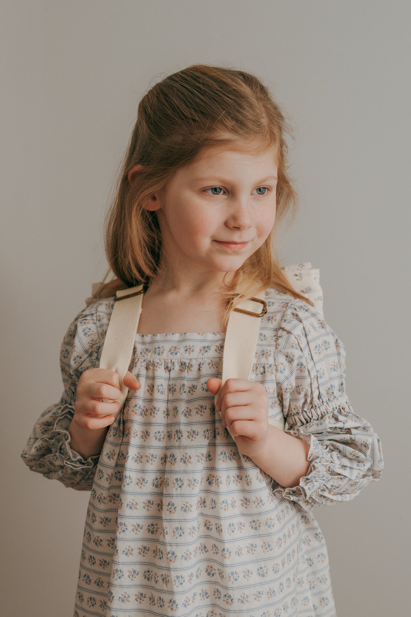 The Eloise Ruffle Backpack-Wildflower Cream