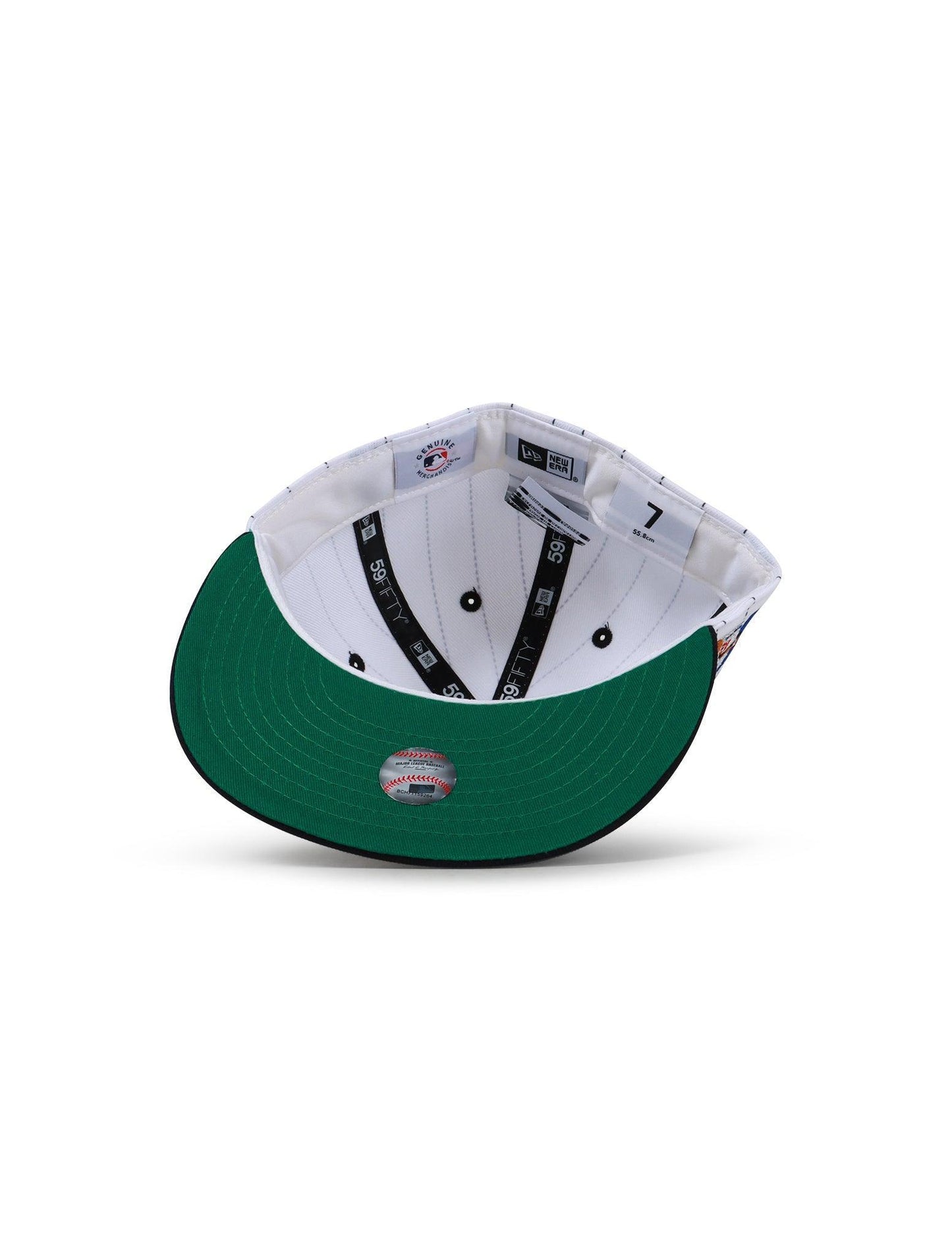New Era 5950 Brooklyn Dodgers Jackie Robinson Hat - Stripe White