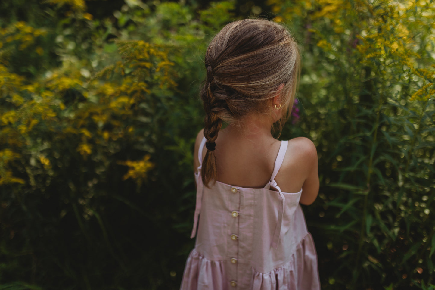 Hikari Pintuck Dress- Soft Pink