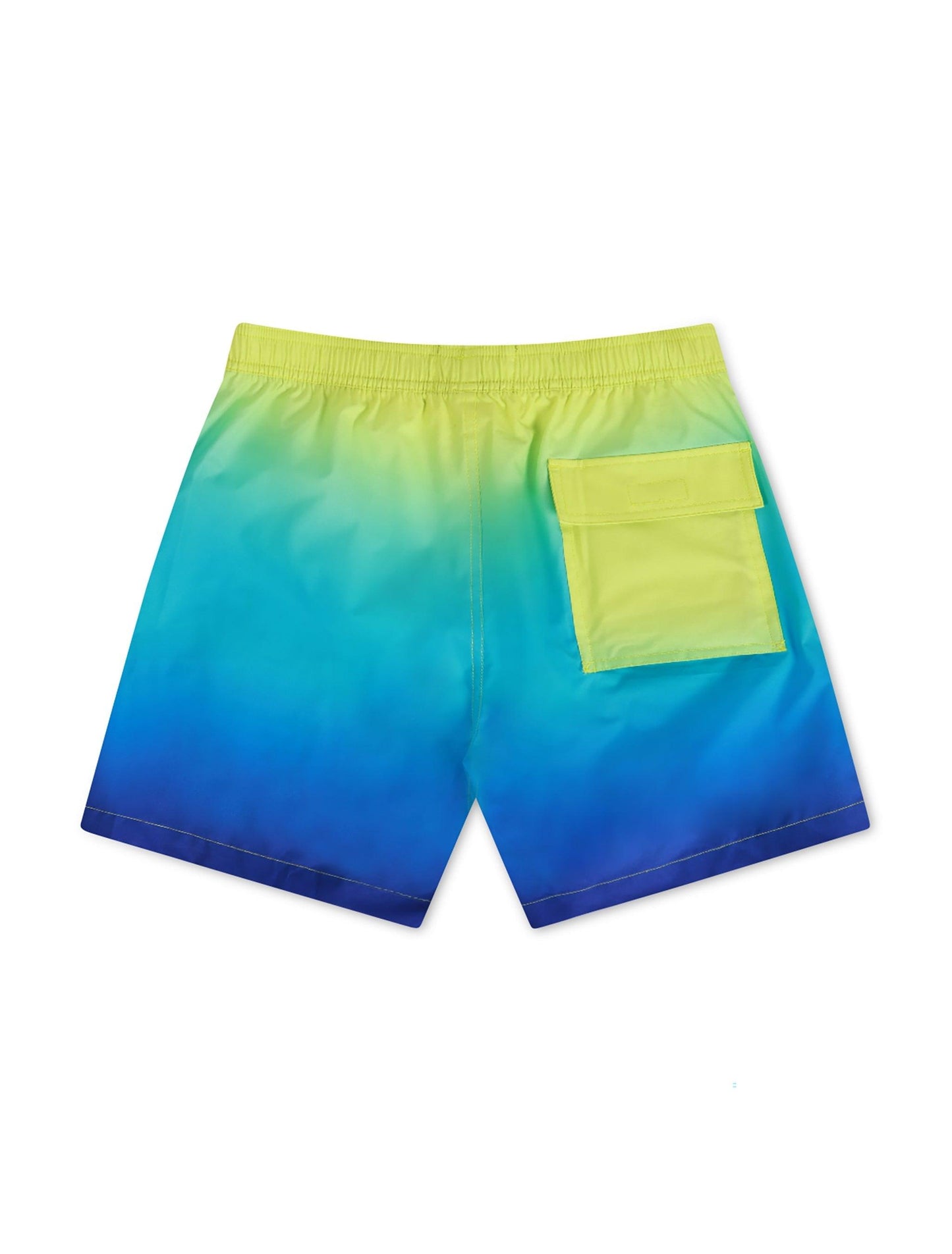 Psycho Bunny Men's Malta Ombre Color Changing Swim Trunk - Wild Lime