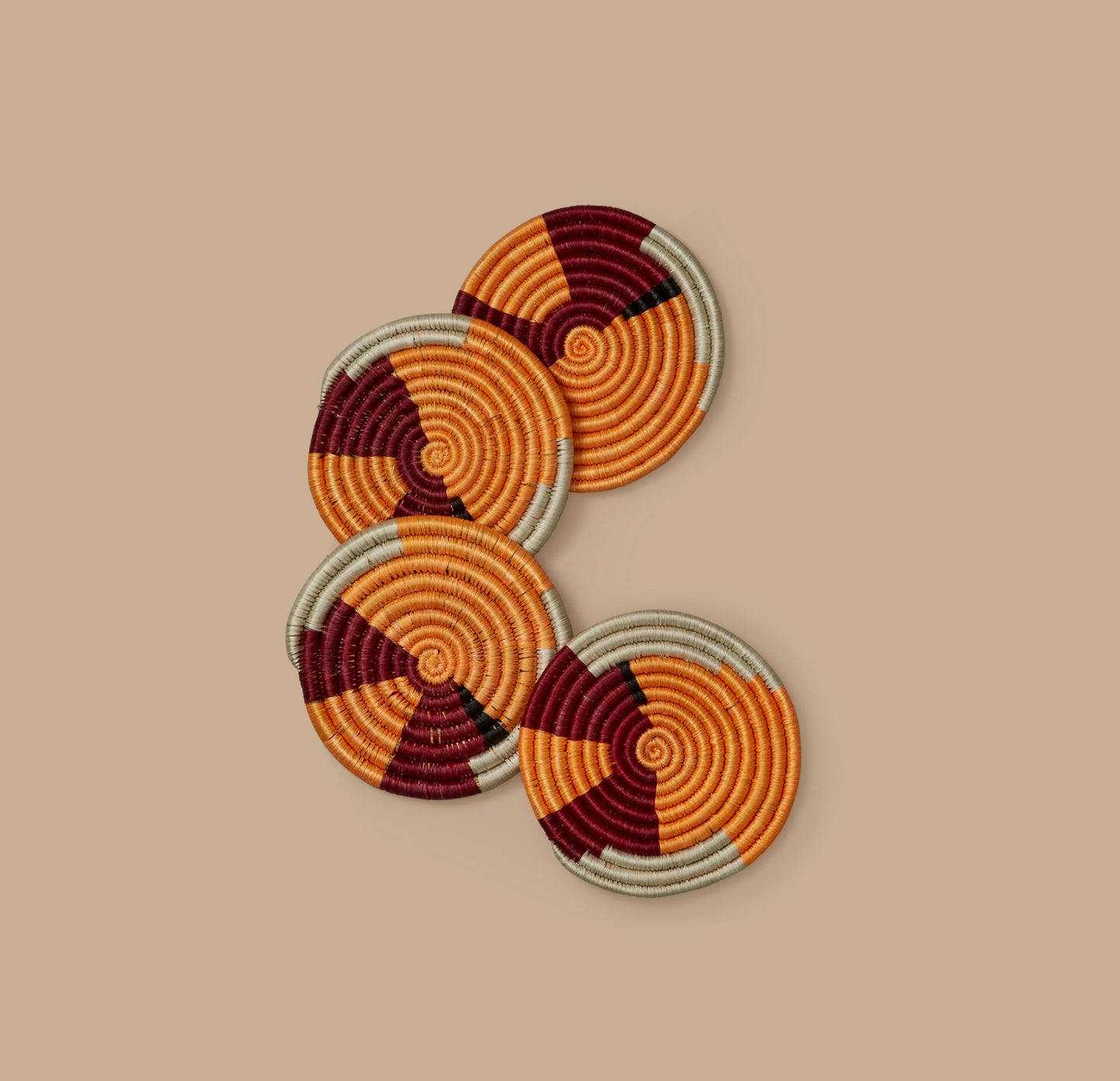 Amaryllis Coasters - Set of 4