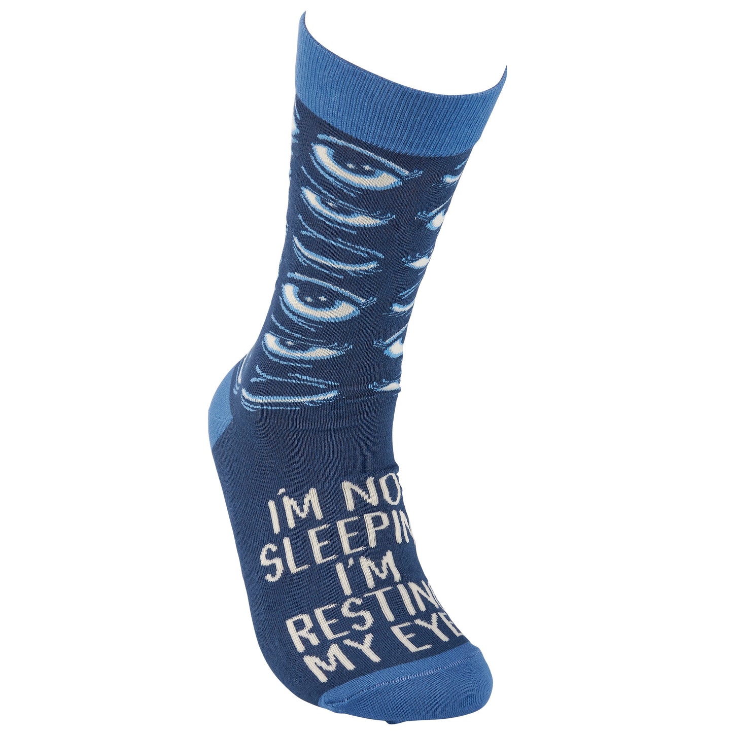 I'm Not Sleeping I'm Just Resting My Eyes Socks | Sleepy Tired Eyes Novelty Socks
