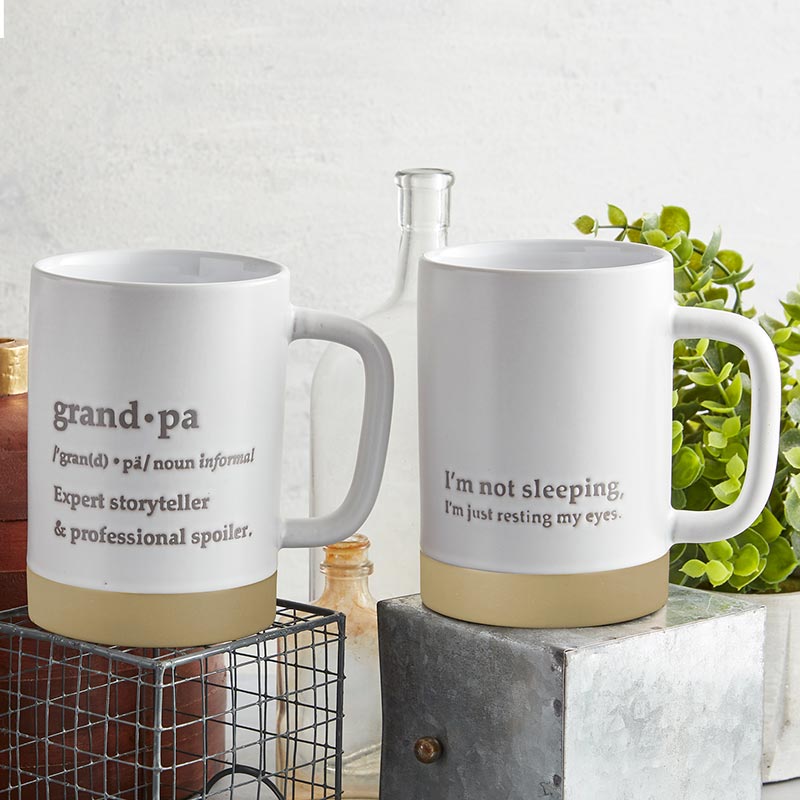 I'm Not Sleeping. I'm Just Resting Eyes Signature Mug | Stoneware Tea Coffee Cup | 17oz