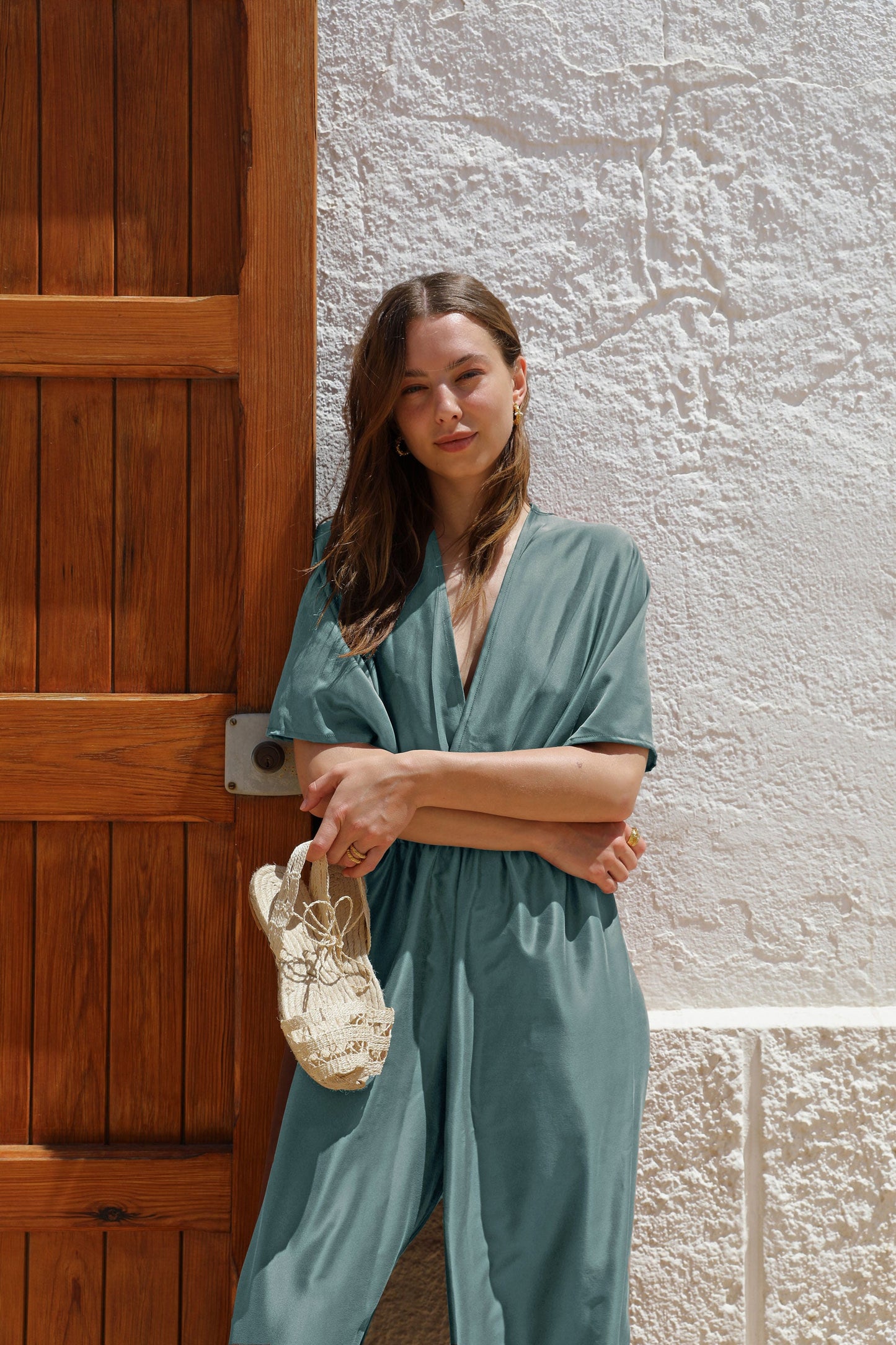 Washed Silk Jumpsuit