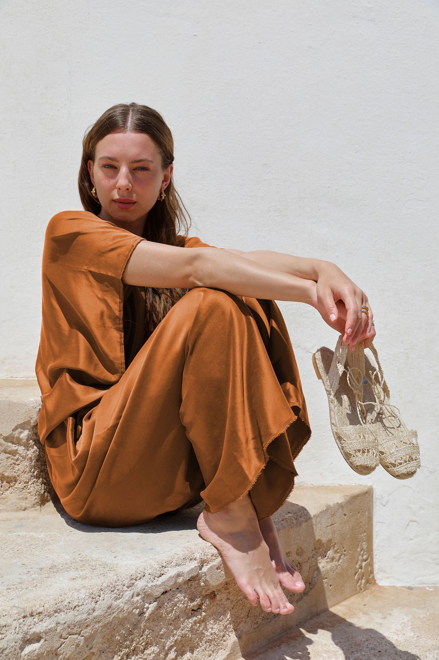 Washed Silk Jumpsuit
