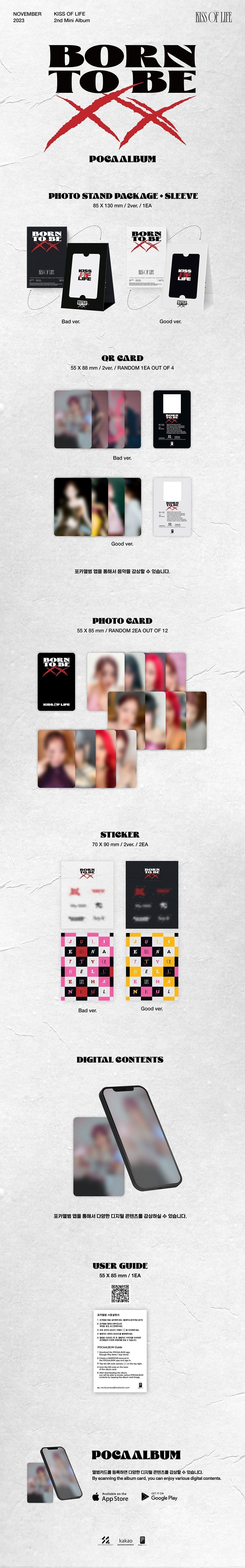Kiss Of Life 2nd Mini Album - Born To Be XX (Pocaalbum)