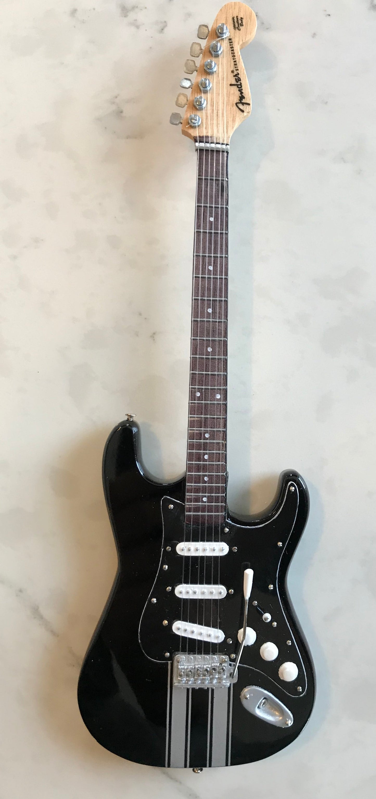 Officially Licensed Kenny Wayne Shepherd Mini Fender™ Strat™ Racing Stripes Guitar Model