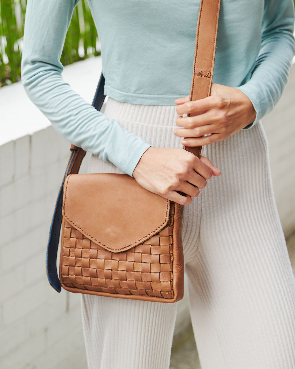 Basket Weave Crossbody