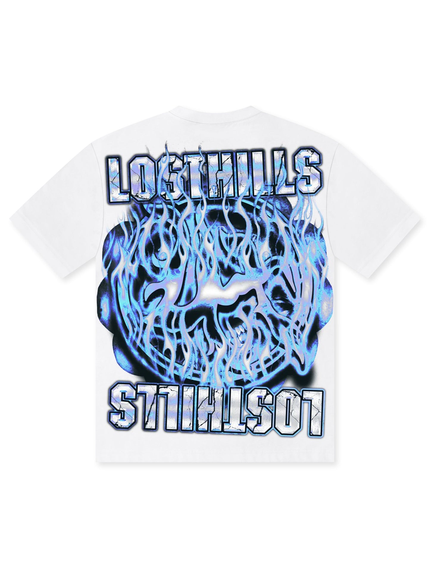 Losthills Inverted Logo Tee - White