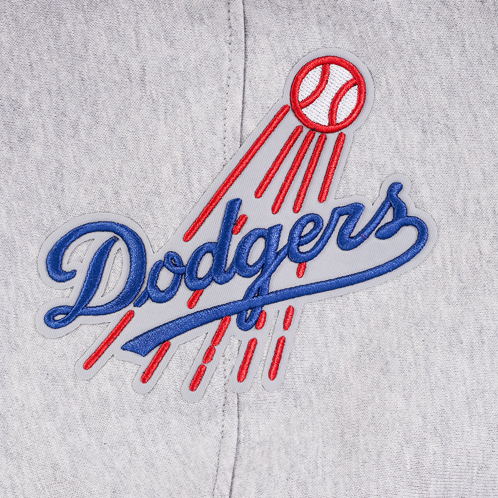 Pro Standard Los Angeles Dodgers Day One Rib Fleece Hoodie - Heather Grey