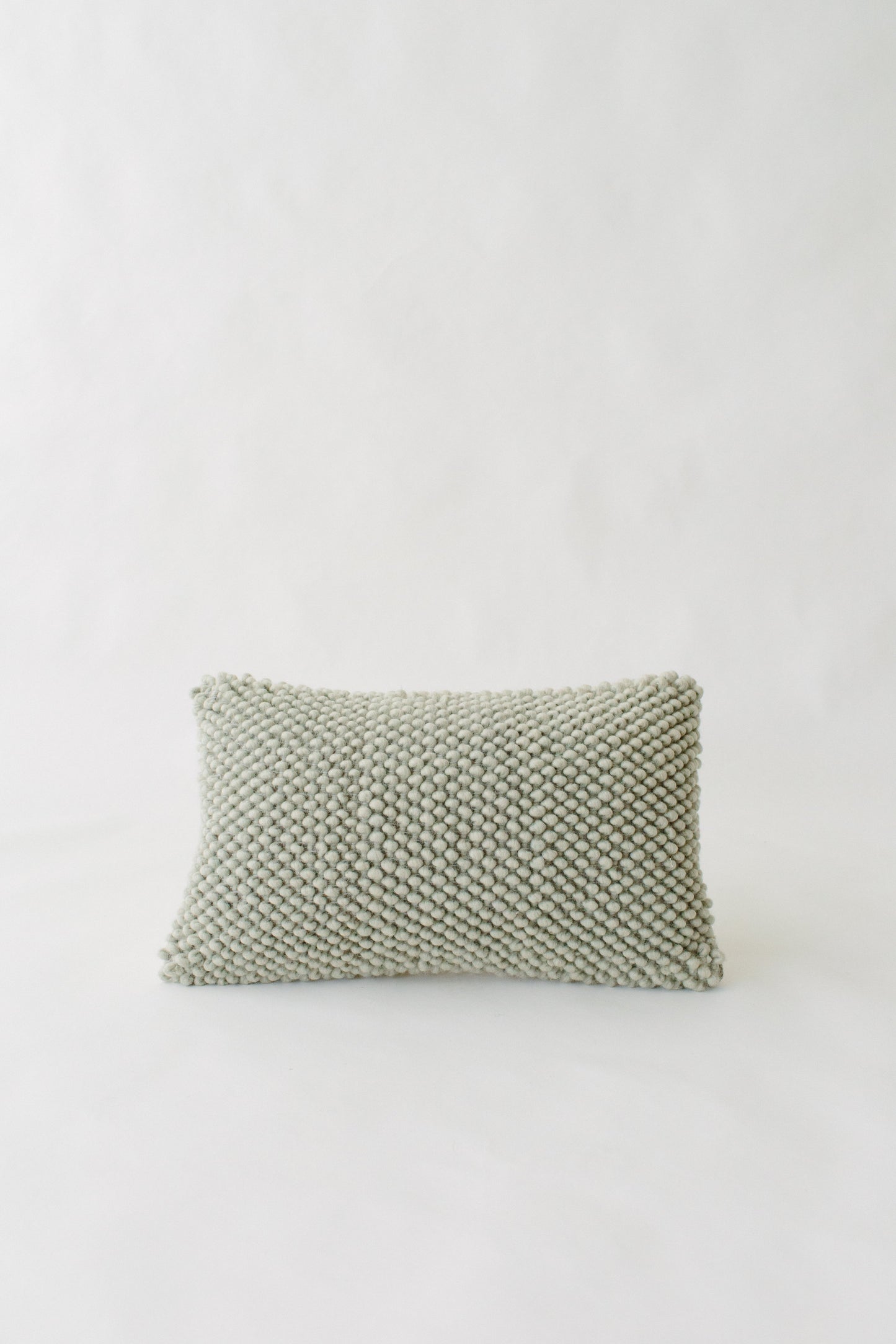 LOOM Imports Gray Wool Nub Lumbar Pillow