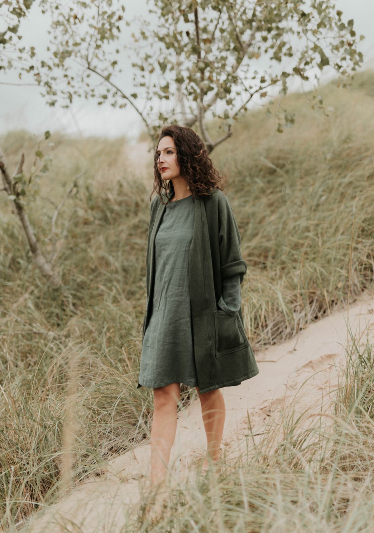 Timberline Cardigan (Updated) in Forest