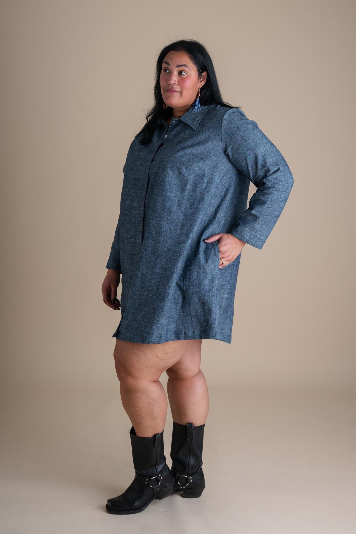 Highland Jacket (Updated) in Indigo Chambray