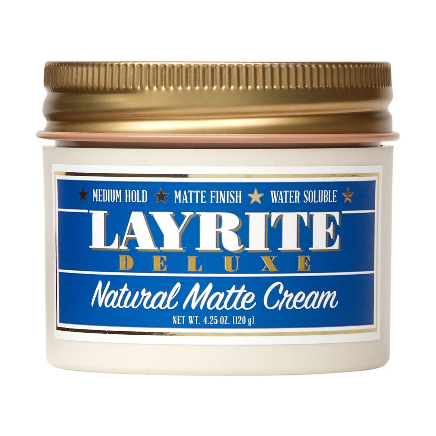 Layrite Deluxe Natural Matte Cream Medium Hold - Matte Finish 4.25oz