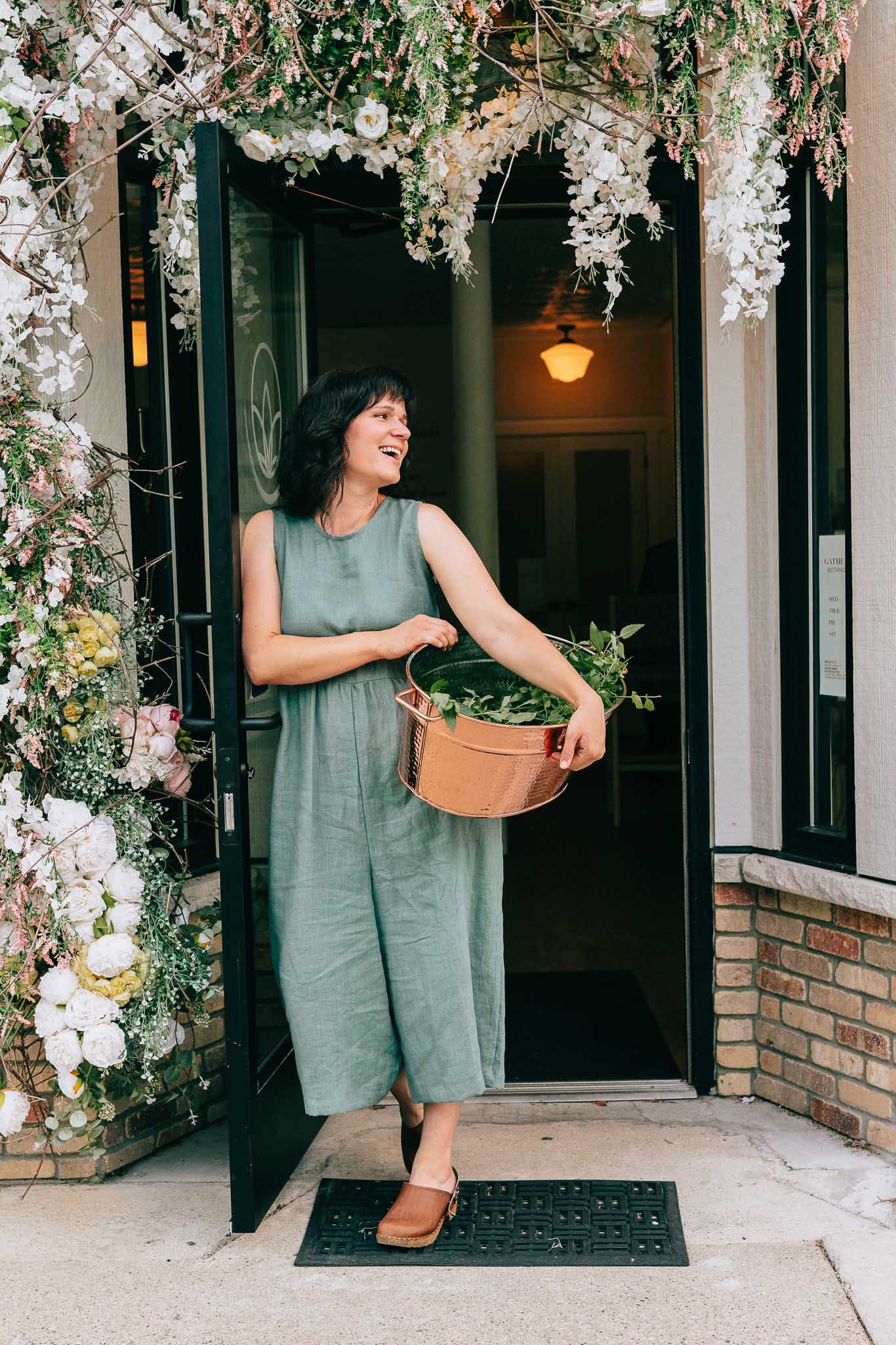 Backyard Jumpsuit in Agave