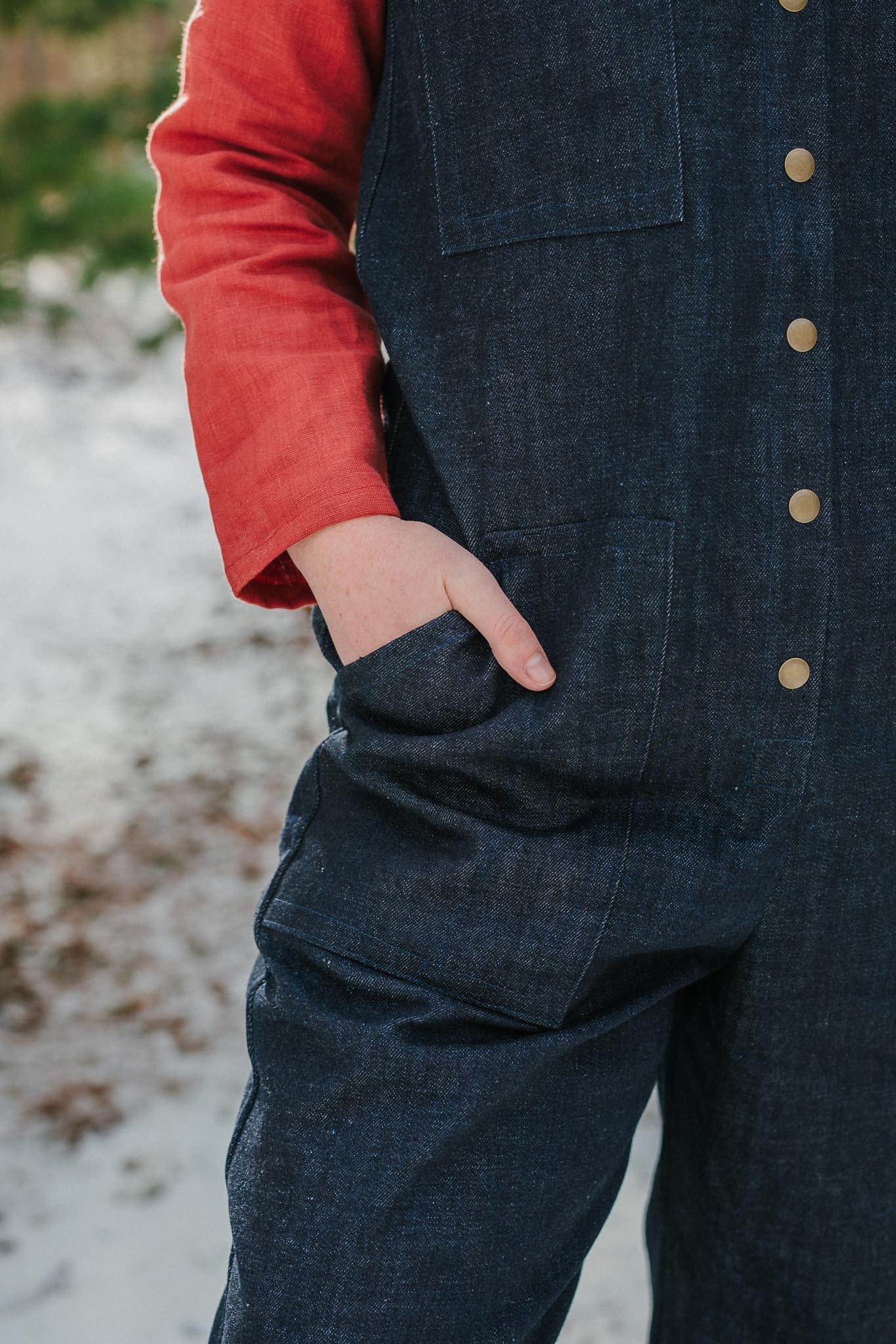 Rebel Denim Jumpsuit in Organic Indigo Dyed Denim