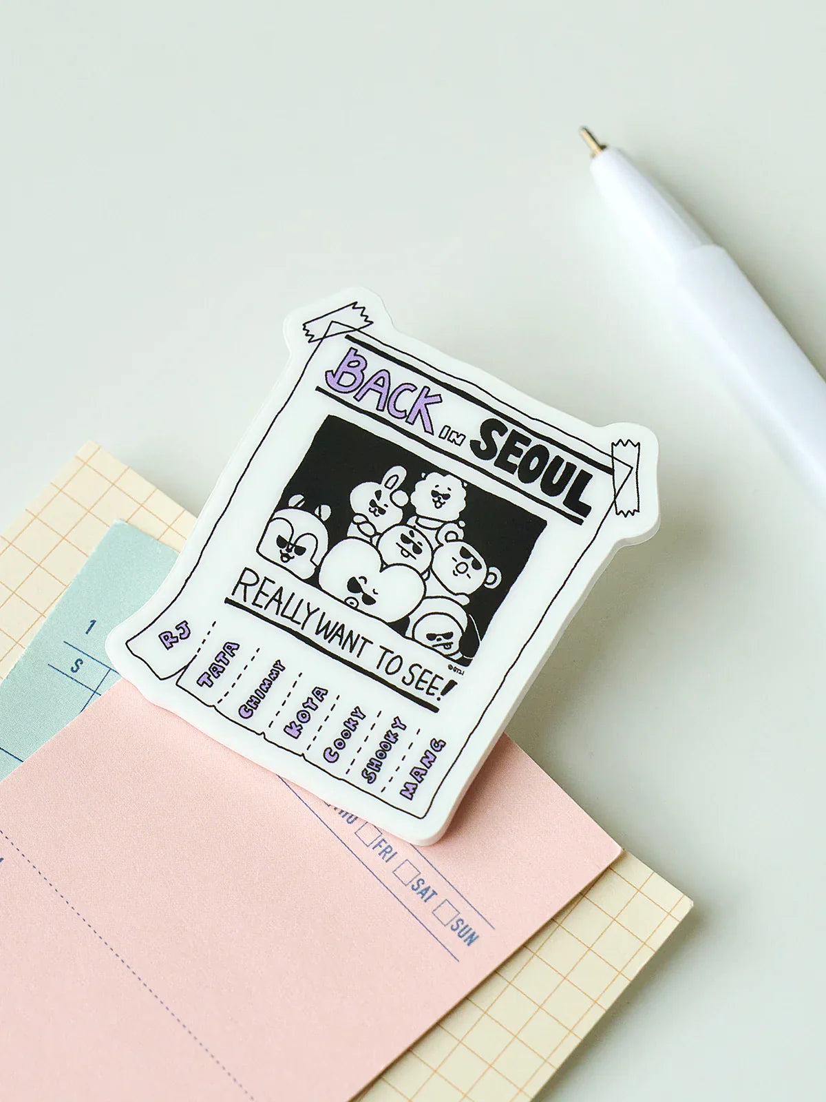 BT21 - Acrylic Magnetic Clip (City Edition)