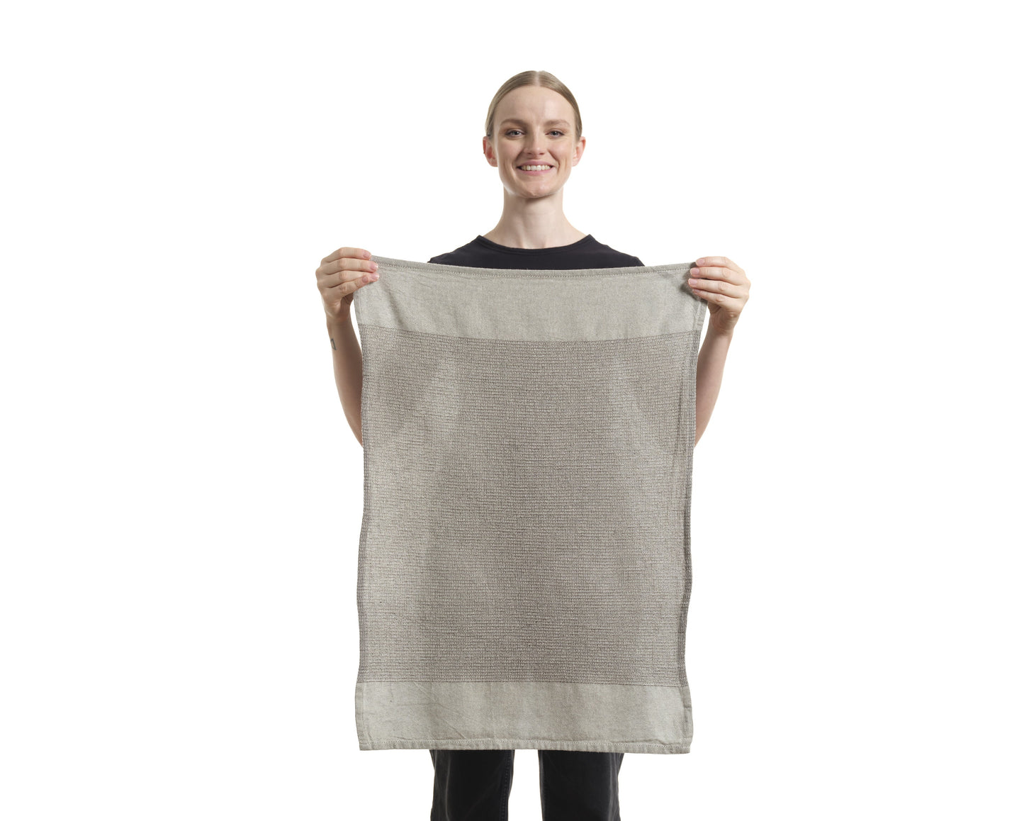 Kitchen Towels, Set of 4 - Cotton Waffle Weave Set