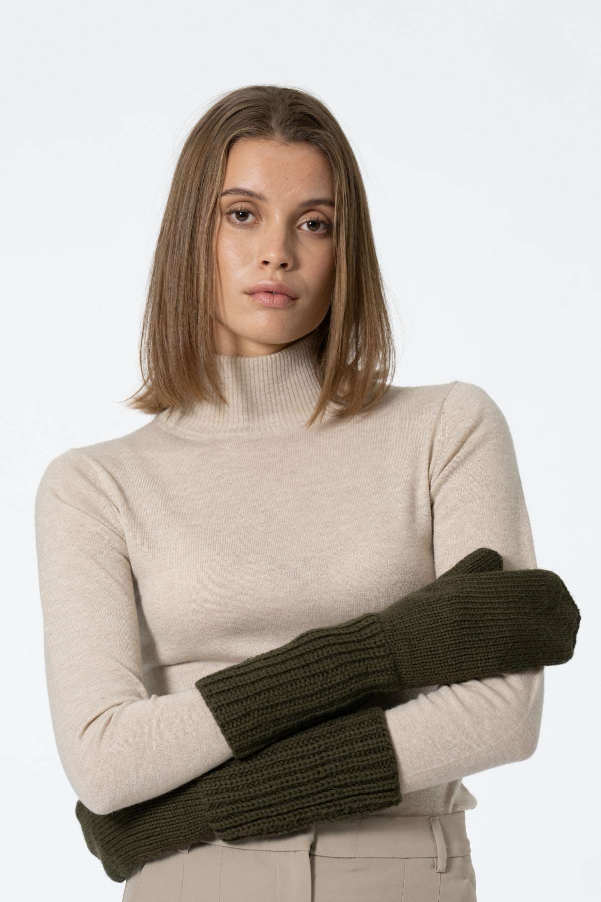 Handknit Merino Mittens